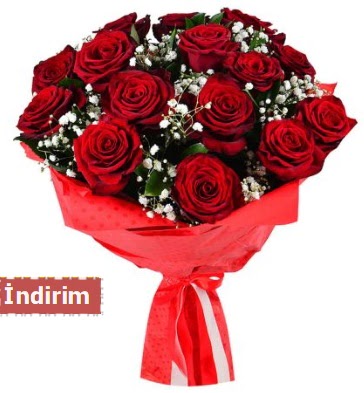 12 Adet kırmızı aşk gülleri  İstanbul Ümraniye çiçek satışı 