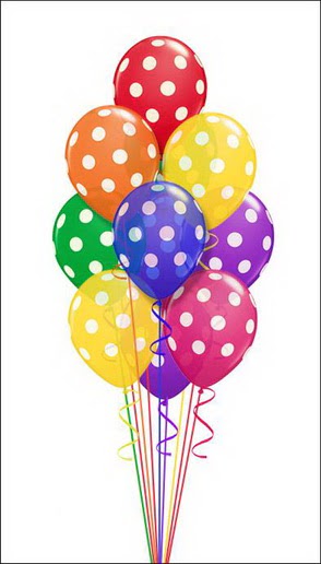19 adet desenli renkli parti uçan balonlari